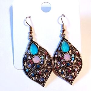 Elegant Multicolor Dangle Earrings